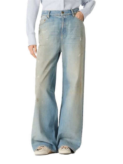 journey jeans melody boyfriend accademy wash placed paint lived in aspect Golden Goose | GWP02079.P002606.50100BLUE